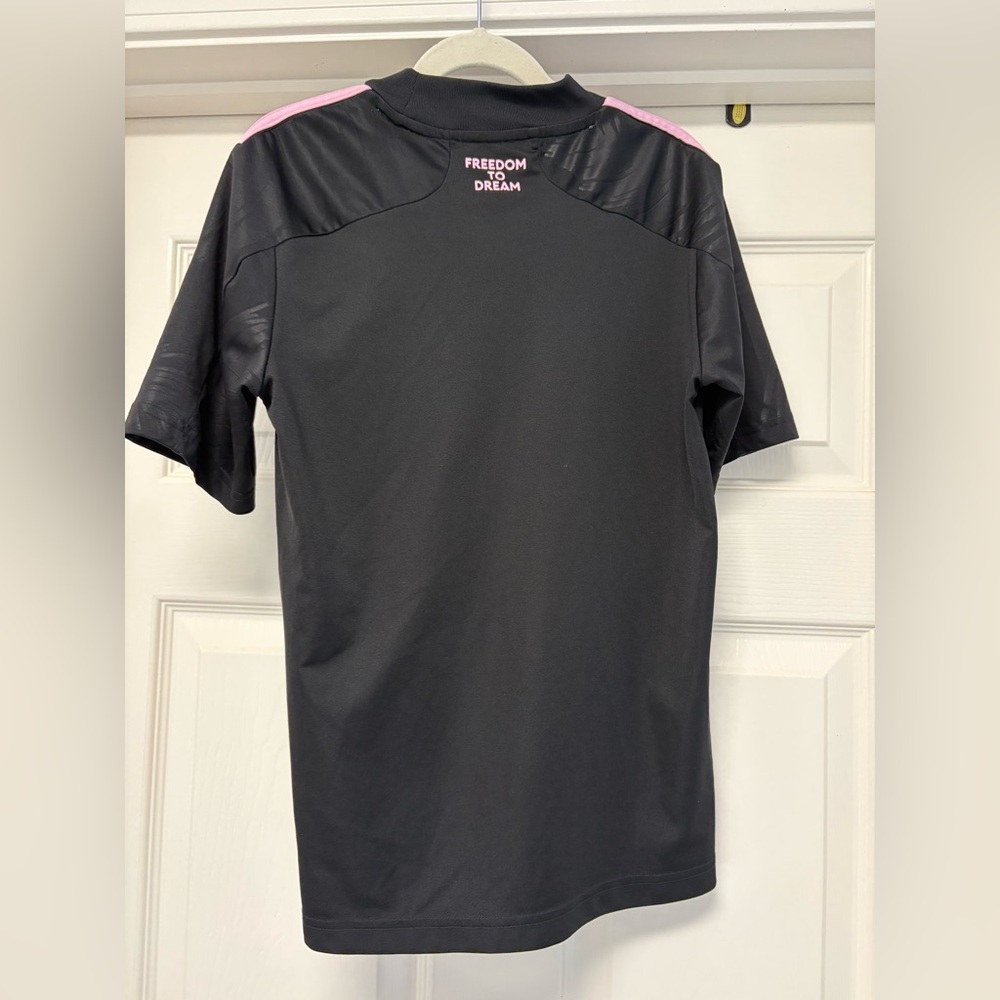 Adidas Inter Miami 2023/24 Black Pink Away Soccer Jersey Youth Kids Size 11/12 - Picture 5 of 5